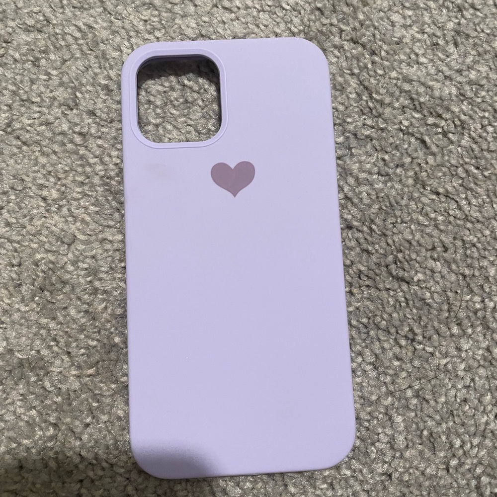 iPhone 12 Pro light purple silicone case